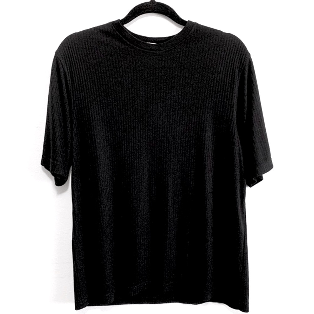 Perry Ellis Ribbed Knit T-Shirt